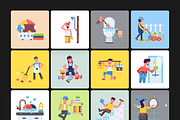 Animated Housekeeping Icons, a Duotone Icon by Prosymbols (Thumbnail 7 of 10)