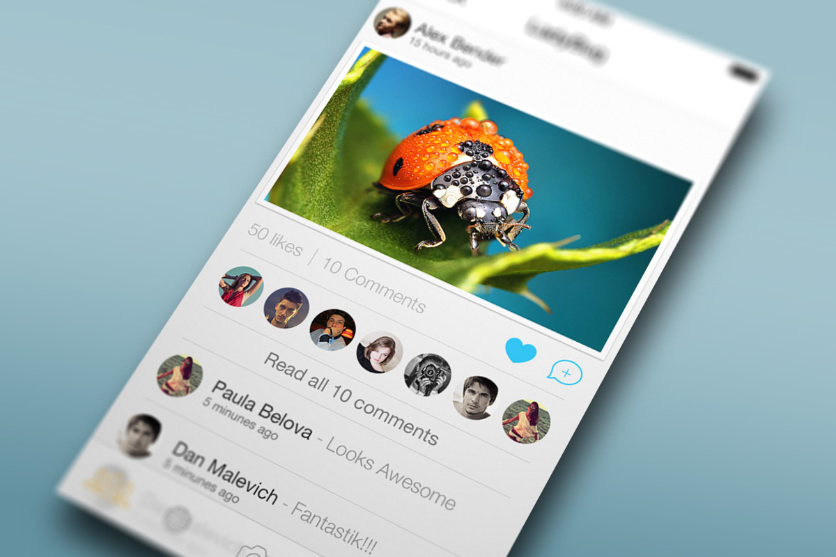 Photo App UI, an App Template by ALEX BENDER UI STORE (Photo 1 of 2)