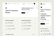Brooks - Portfolio Website Template, a Landing Page Template by Somesquare Supply (Thumbnail 5 of 6)