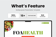 Foahealt - Healthy Food Power Point, a Presentation Template by SquidPixey (Thumbnail 2 of 6)