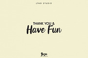 Yuzu The Yellowish Font Duo, a Script Font by LTNG STUDIO (Thumbnail 13 of 13)