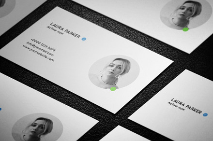 Instagram Style Business Card, a Business Card Template by Saman Osama