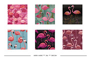 Flamingo Retro Art Style Patterns, a Pattern Graphic by karenfoleyphoto (Thumbnail 4 of 8)