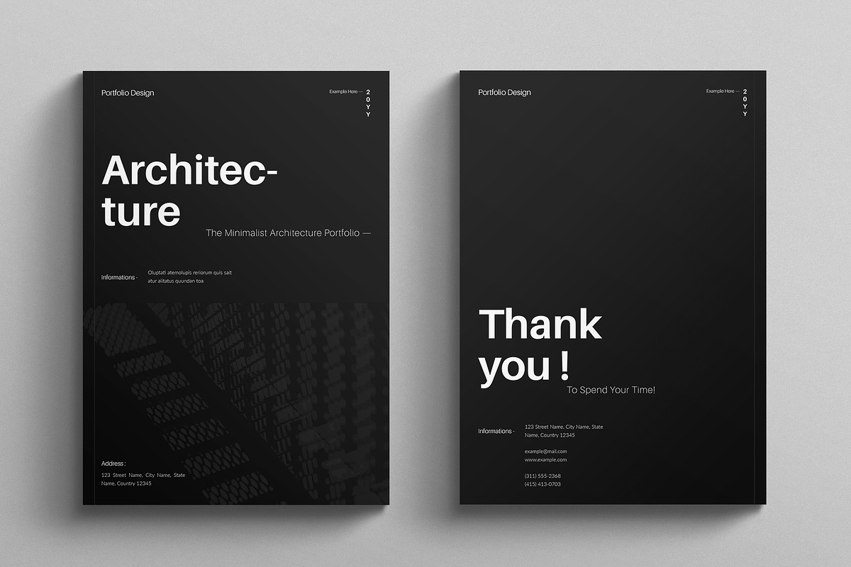 Architecture Portfolio Brochure, a Brochure Template by E-Type (Photo 7 of 7)