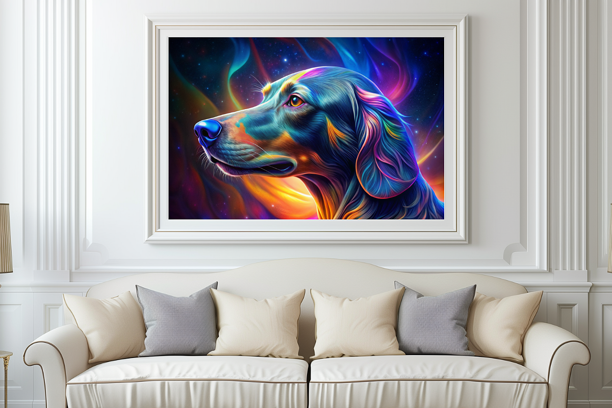 Vibrant Dog Print, an Animal Illustration by ZobaDepot (Photo 2 of 4)