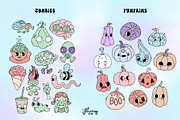 Pastel Goth Halloween creepy bundle, a Seasonal Illustration by Huxmay (Thumbnail 3 of 16)