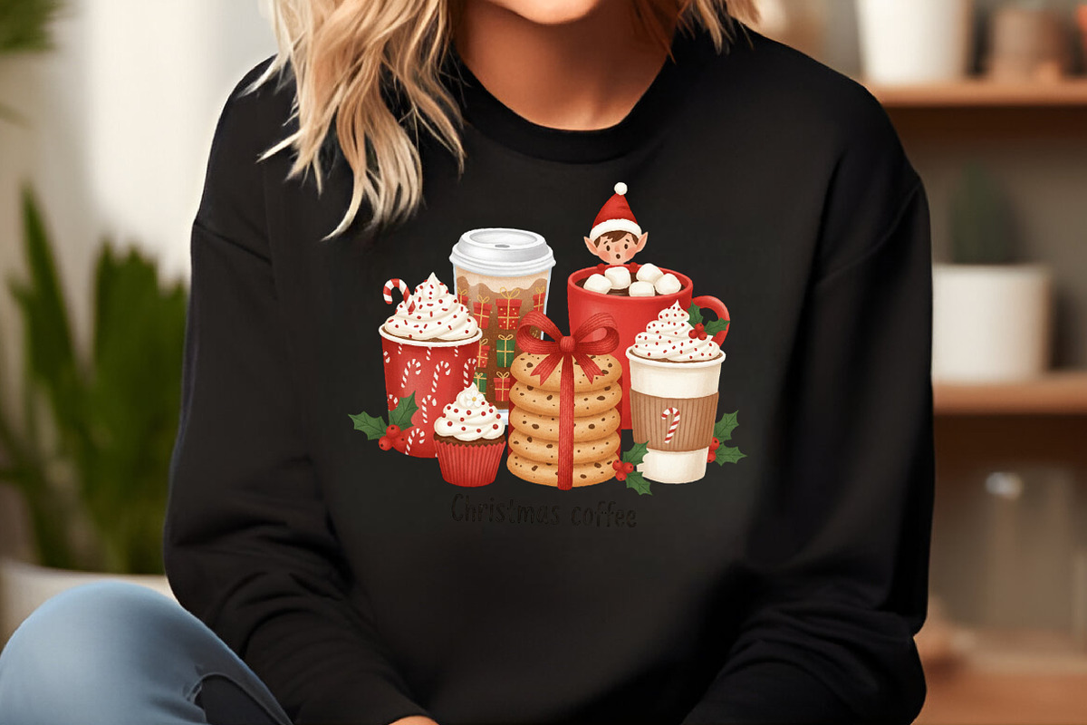 Christmas Coffee Sublimation PNG, an Illustration by Craft Nest (Photo 3 of 6)