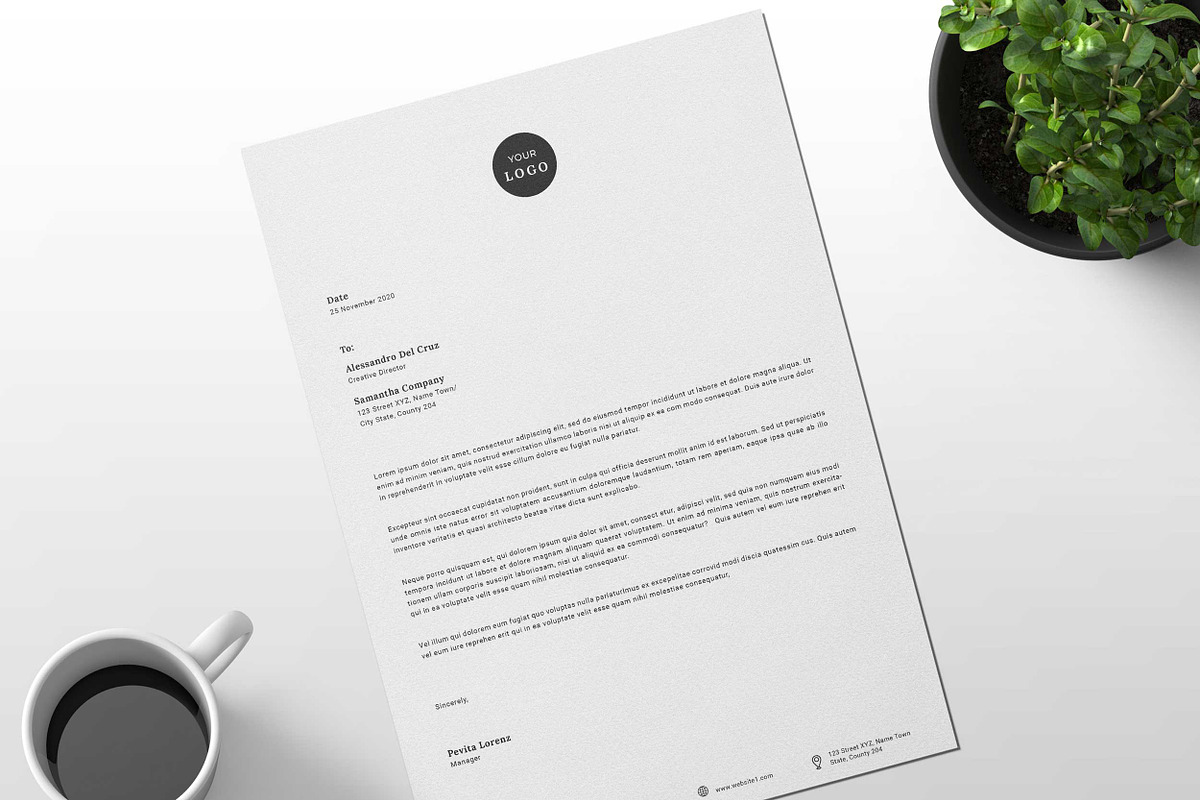 Letterhead Professional, a Stationery Template by Peunayah (Photo 4 of 7)