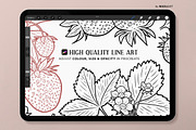 Strawberry Procreate Brush Stamps, a Shape Add-On by MadliArt (Thumbnail 3 of 5)