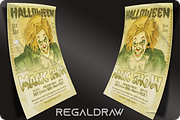 Halloween Magic Show Flyer, a Flyer Template by regalDRAW (Thumbnail 2 of 3)