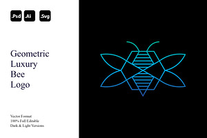 Geometric Luxury Bee Logo, a Branding & Logo Template by Luxury Logos