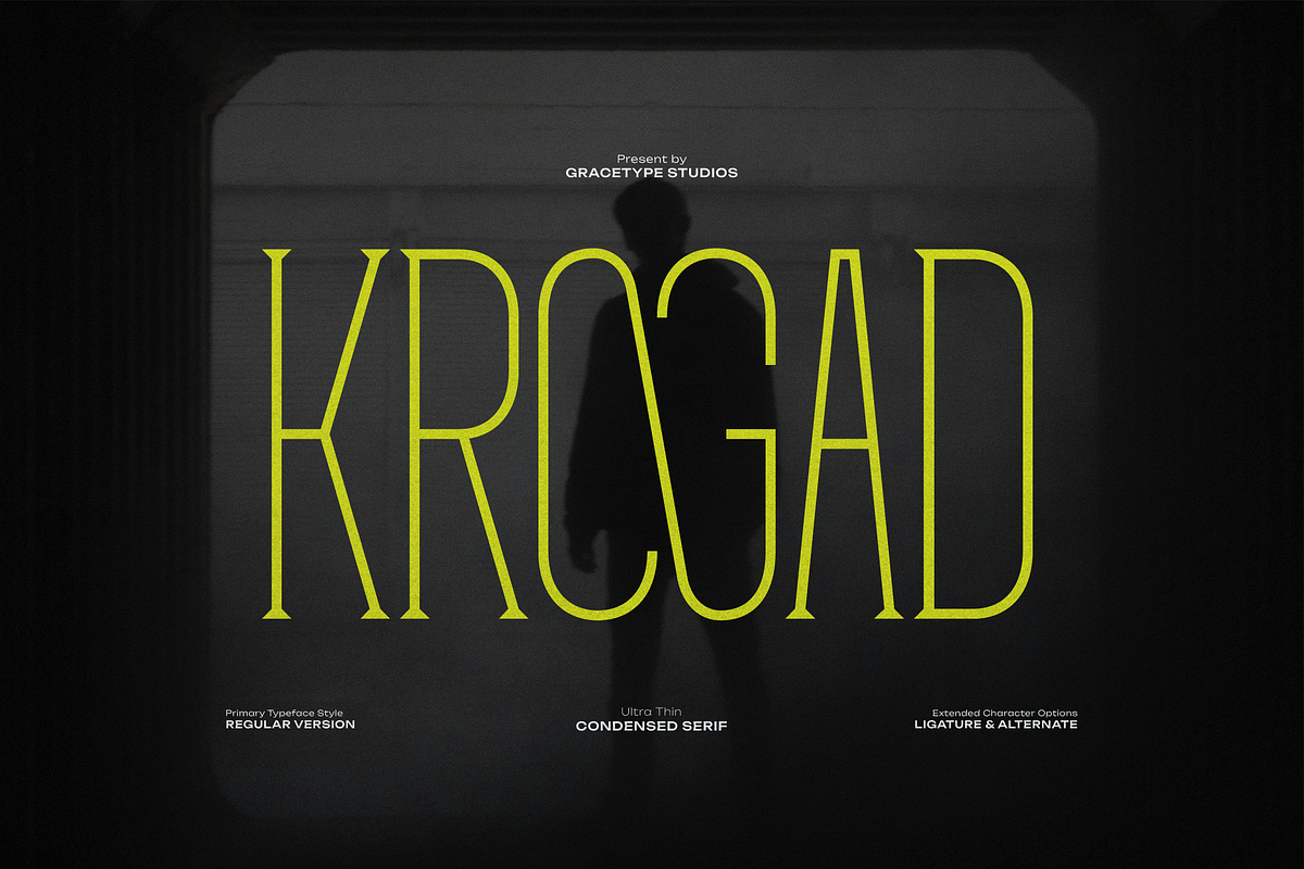Krogad | Condensed Serif, a Serif Font by gracetype_studio (Photo 1 of 12)
