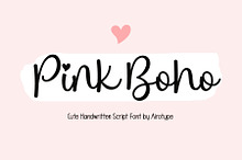 Pink Boho - Lovely Script Font