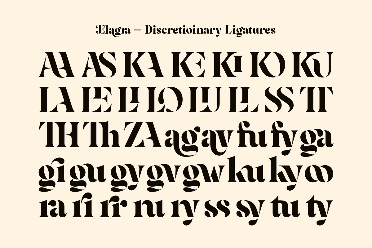 Elagra - Elegant Stencil Serif Font, a Serif Font by Sign Studio (Photo 12 of 15)
