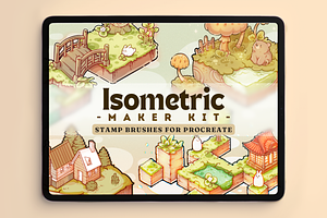 290+ Isometric Maker Stamp Brushes