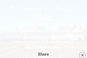 Simple Blog - Tumblr Style WP Theme, a WordPress Template by IlTuoWebmaster (Thumbnail 3 of 4)