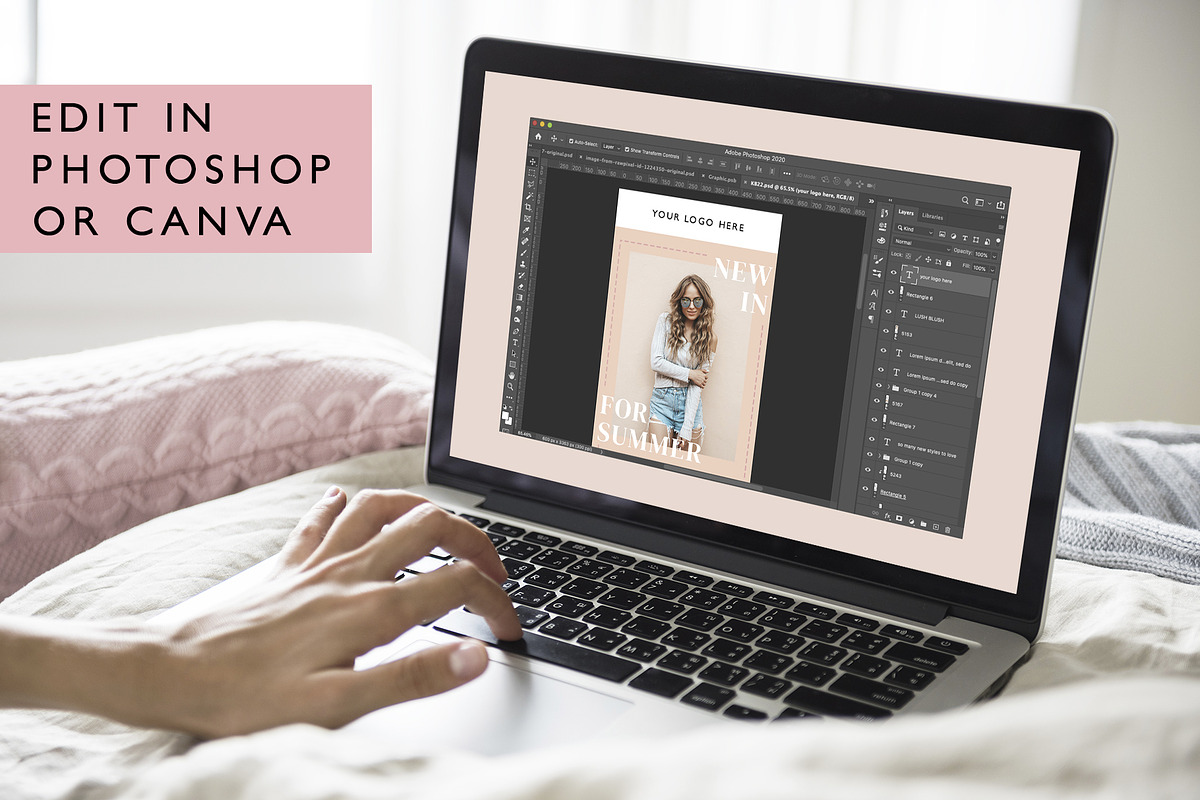 Fashion Ecommerce Email Template PSD, an Email Template by KikiBunnyCreative (Photo 4 of 7)