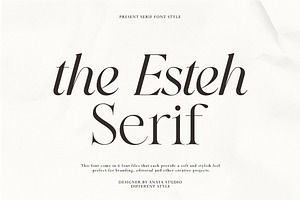The Esteh Serif, a Serif Font by AnayaStudio