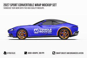 2027 Sport Convertible Mockup Set