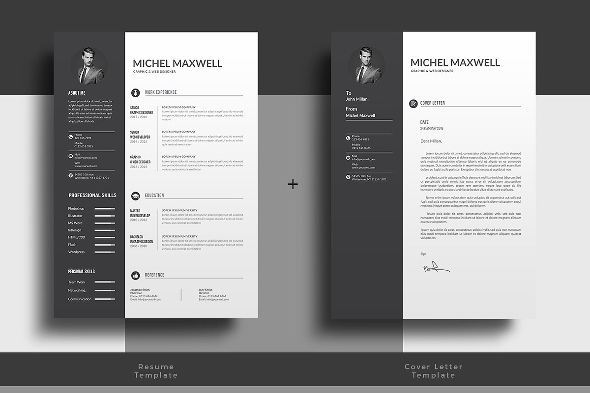 Resume/CV, a Resume Template by ThemeDevisers (Photo 2 of 6)