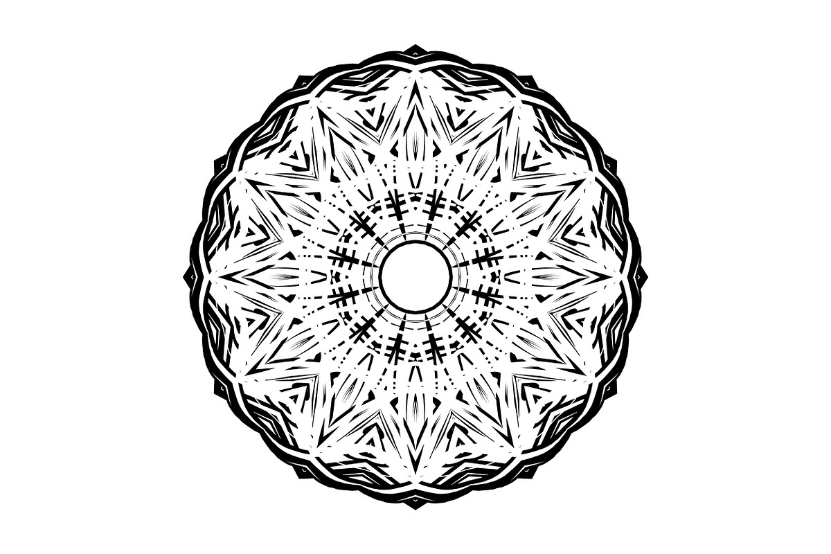 Elegant Mandala Line Art Collection, a Decorative Illustration by NJ Himel (Photo 11 of 101)