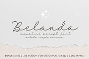 Belanda - Monoline & Singleline font, a Script Font by Subectype Studio (Thumbnail 1 of 9)