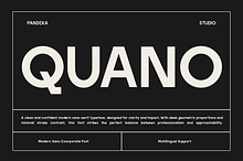 Quano - Modern Corporate Sans