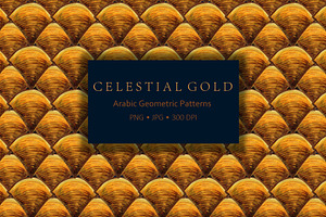 Celestial Gold: Arabic Patterns Kit
