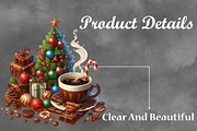 Christmas Chocolate Coffee Clipart, a Work Illustration by Craft Nest (Thumbnail 3 of 5)