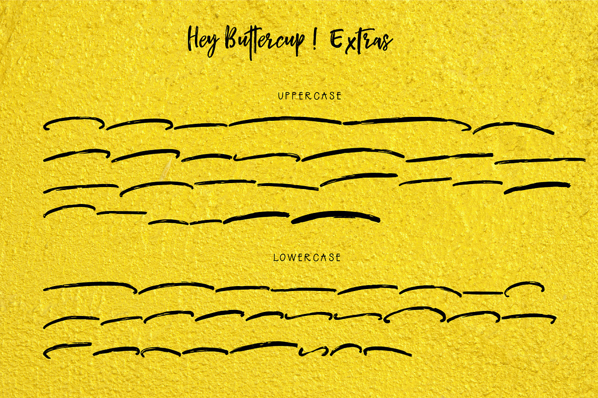 Hey Buttercup! Font + Extras, a Script Font by theinkaffair (Photo 9 of 9)