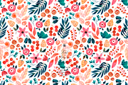 Teal Flowers Watercolor Pattern, a Pattern Graphic by Webvilla Studio (Thumbnail 2 of 8)