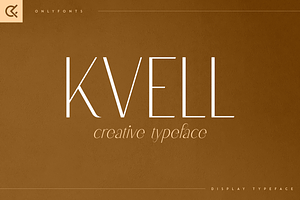 Kvell - Elegant Display Typeface