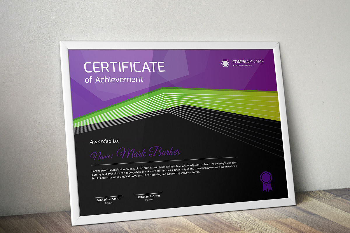 Certificate Word | PSD | AI, a Stationery Template by Curve Design (Photo 5 of 6)