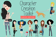 Character creation toolkit - Ladies, a Person Illustration by Anna Ivanir (Thumbnail 1 of 4)