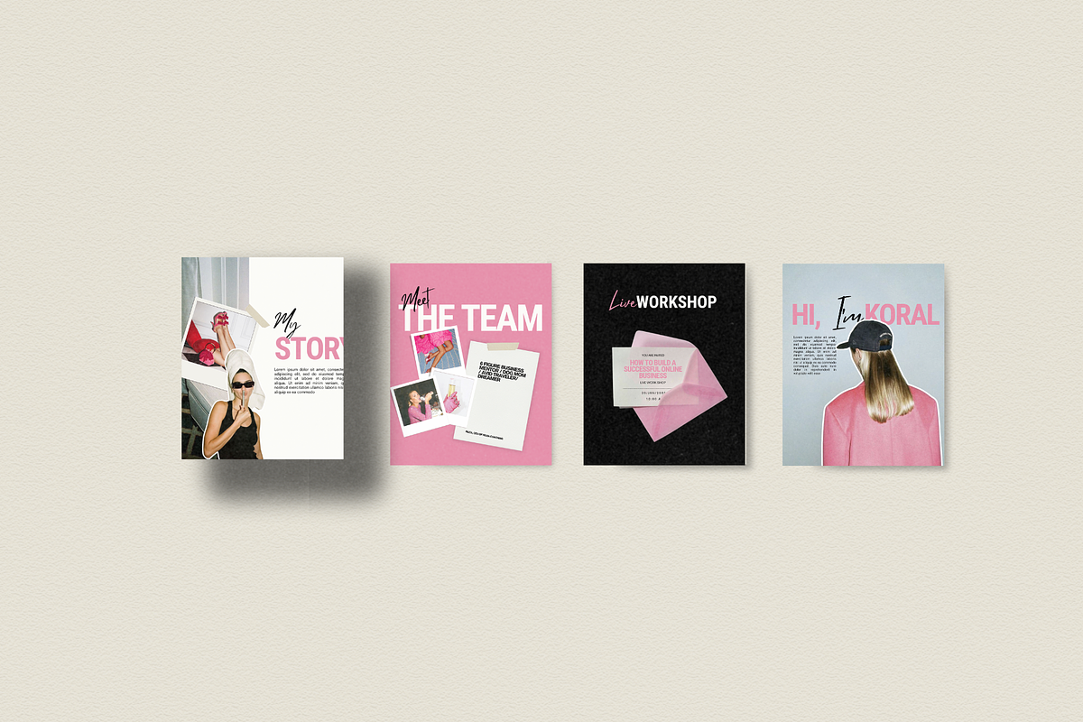 Pink Bold Instagram Template, a Social Media Template by Row Creative (Photo 8 of 10)
