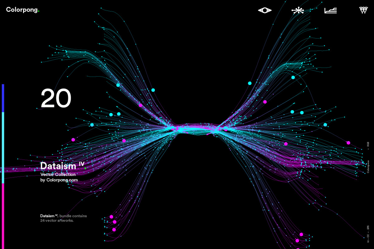 Dataism IV - Vector bundle, a Technology Illustration by Colorpong (Photo 6 of 14)