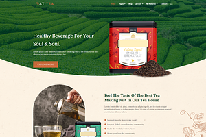 AT Tea Onepage WordPress Theme