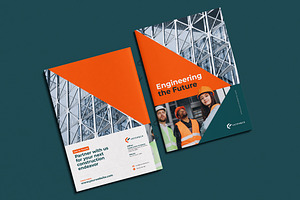 Construction Company Profile, a Brochure Template by FathurFateh
