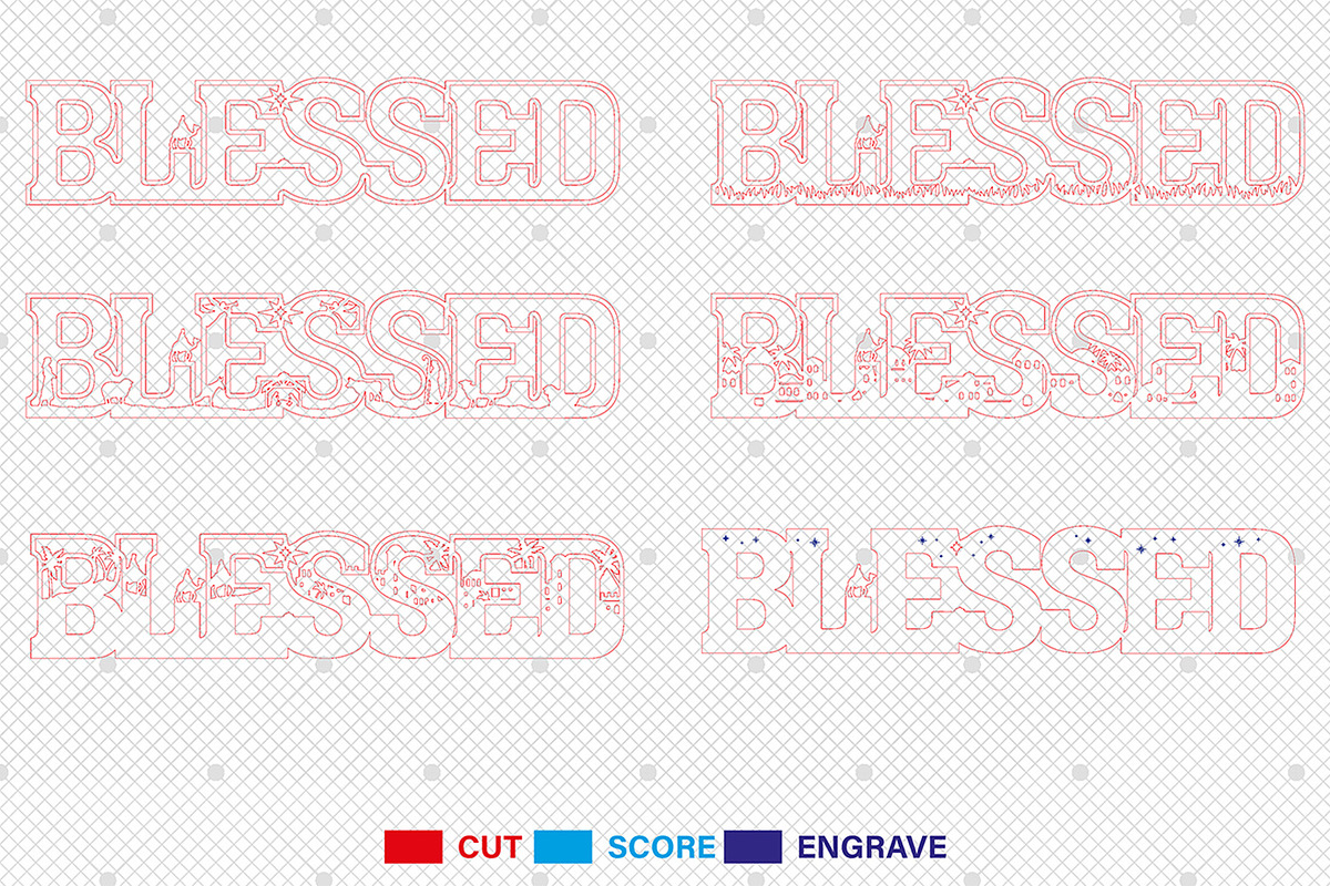 Multilayer Blessed Scene Art Svg, a Pattern Graphic by Lasercutiny (Photo 2 of 2)