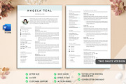 Professional Resume CV Template Word, a Resume Template by GResume (Thumbnail 3 of 9)