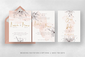 Peach & Grey Floral Wedding Suite