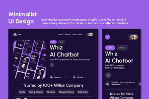 Whiz - AI Chatbot Landing Page V1