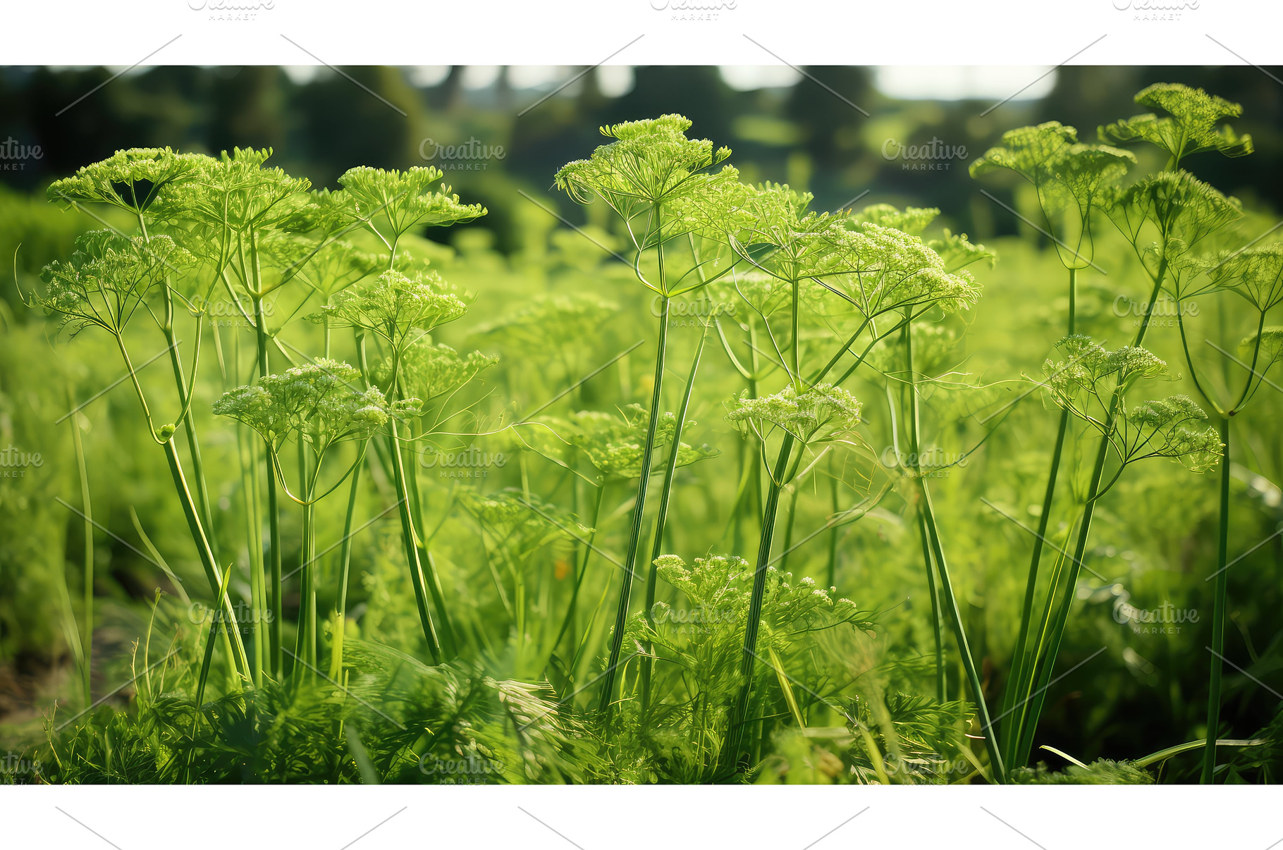 field fennel plant ai generated, a Nature Photo by pikepicture