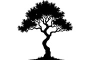 Black Tree Vector Clipart Pack, an Object Graphic by Designer_Momina (Thumbnail 2 of 10)