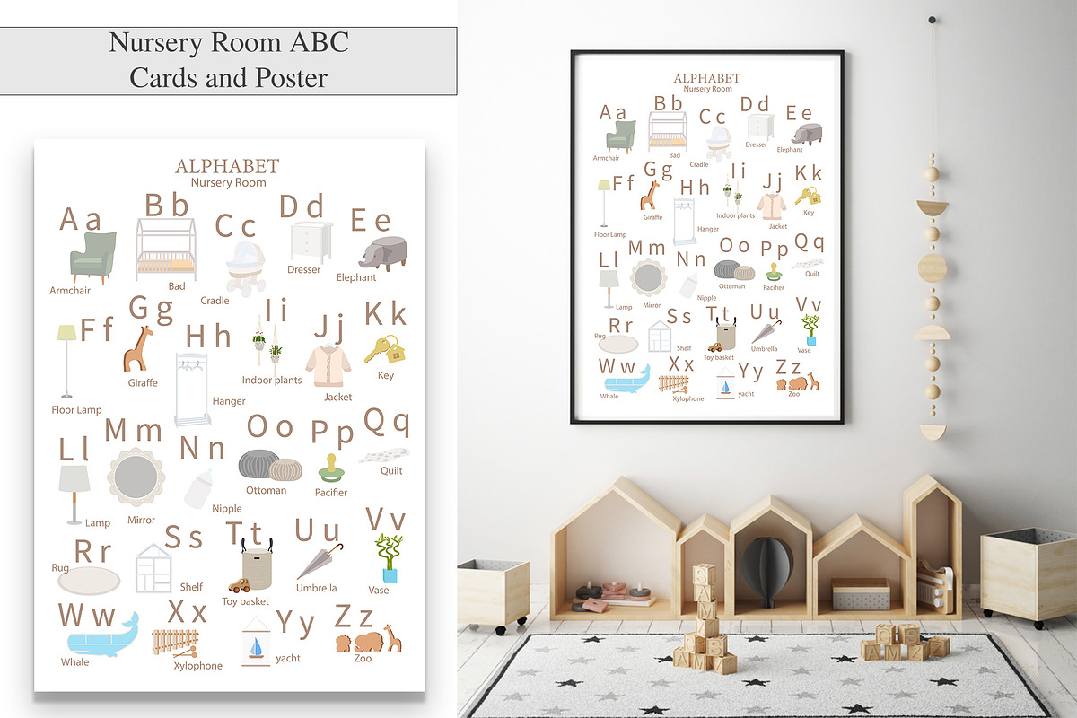 ALPHABET NURSERY ROOM, a Card Template by DysenkaArt (Photo 1 of 2)