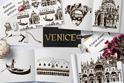 Set of Venice sketches, a Decorative Illustration by Everilda (Thumbnail 1 of 6)