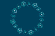 Round frames of white snowflakes, a Decorative Illustration by Tati_Kli (Thumbnail 3 of 4)