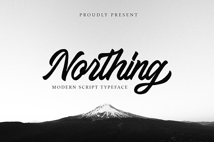 Northing - Modern Script Font, a Script Font by Alpaprana