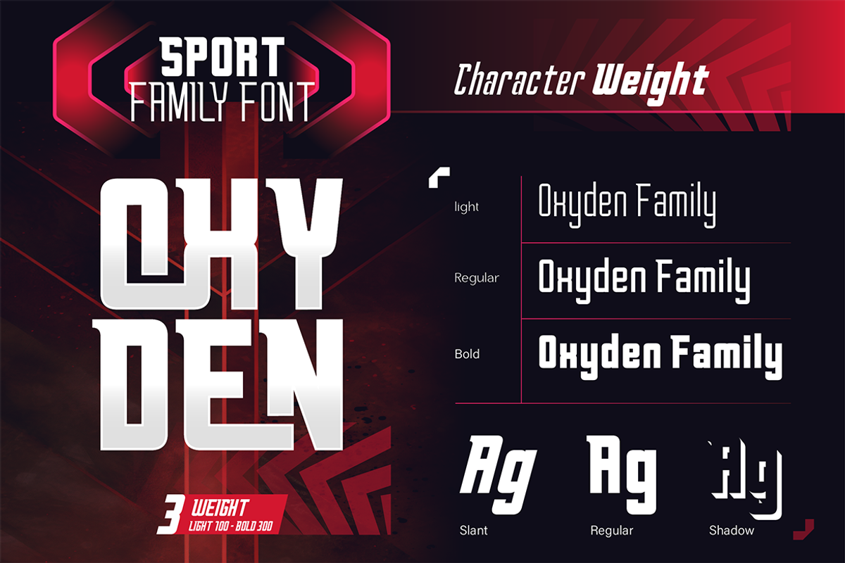 Oxyden, a Sans Serif Font by Burntilldead (Photo 4 of 13)