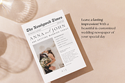Wedding Newspaper Program Template, a Stationery Template by Matisse Studio (Thumbnail 6 of 8)